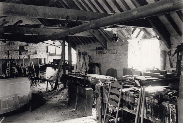 Pinbury workshop interior